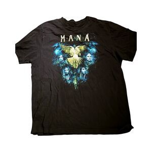 Maná Drama Y Luz Tour 2011 Concert T-Shirt Black Unisex Tejano Music: Band Tee